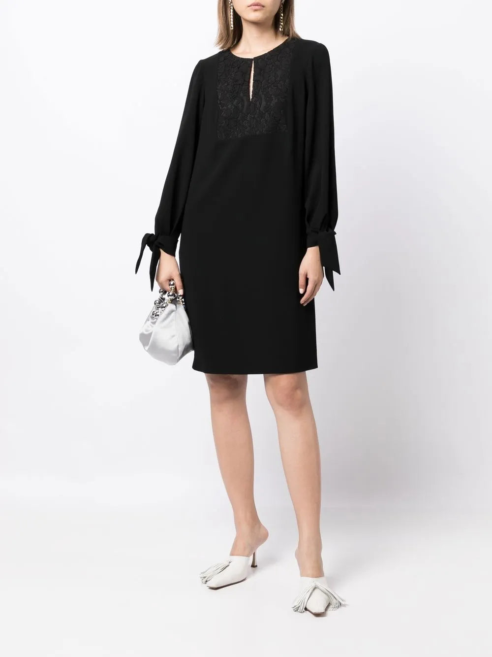 Lace Panel Shift Dress
