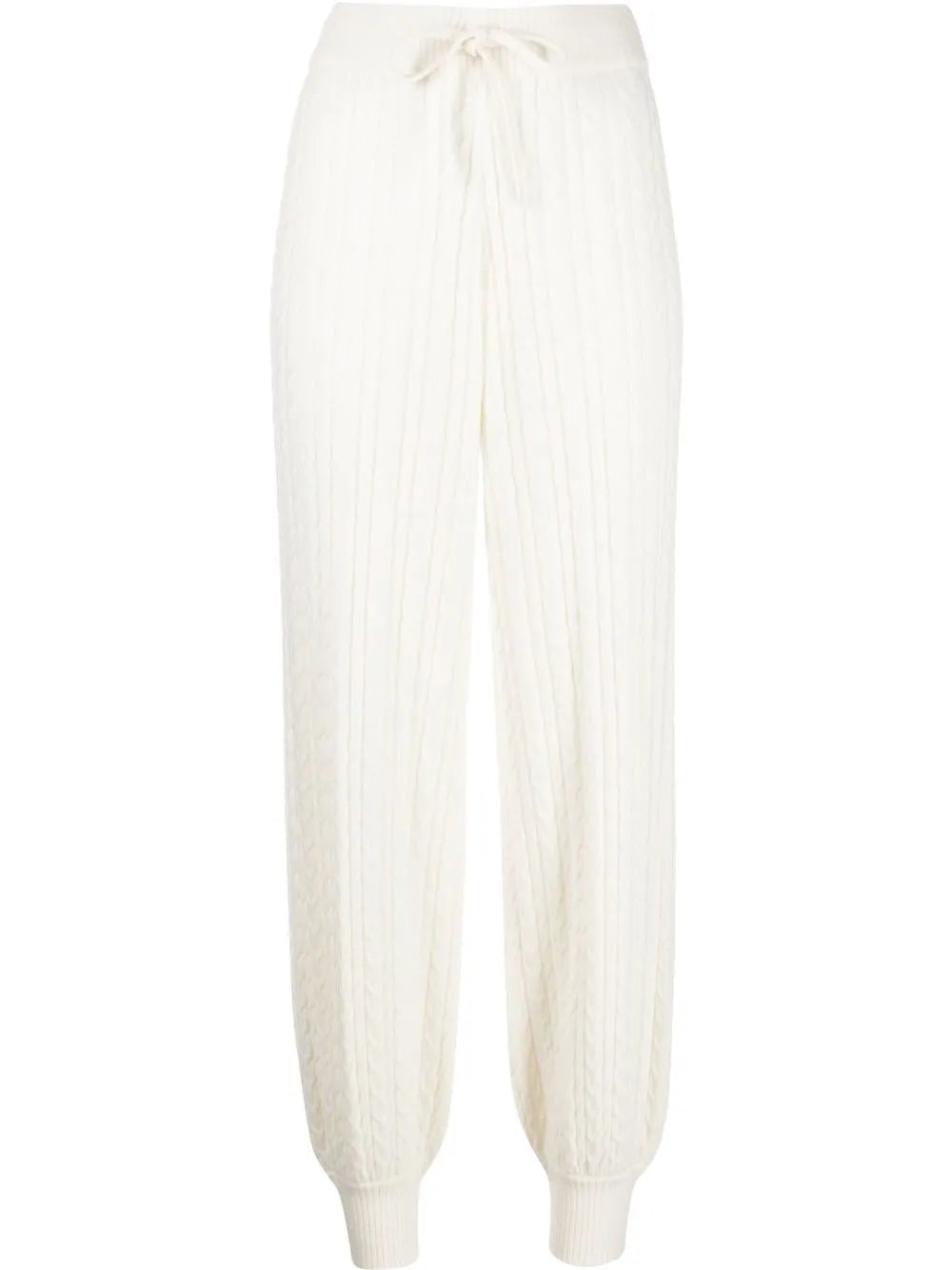 Lily Cable-Knit Cashmere Trousers