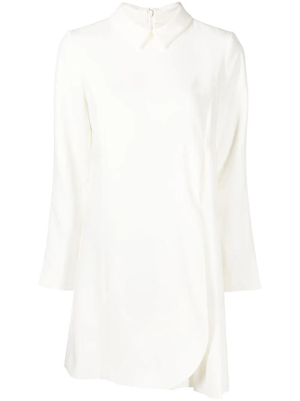 Pleated-Panel Shift Dress