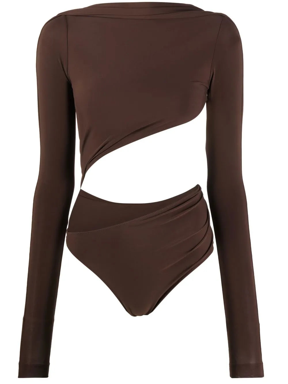 Asymmetric Cropped Bodysuit