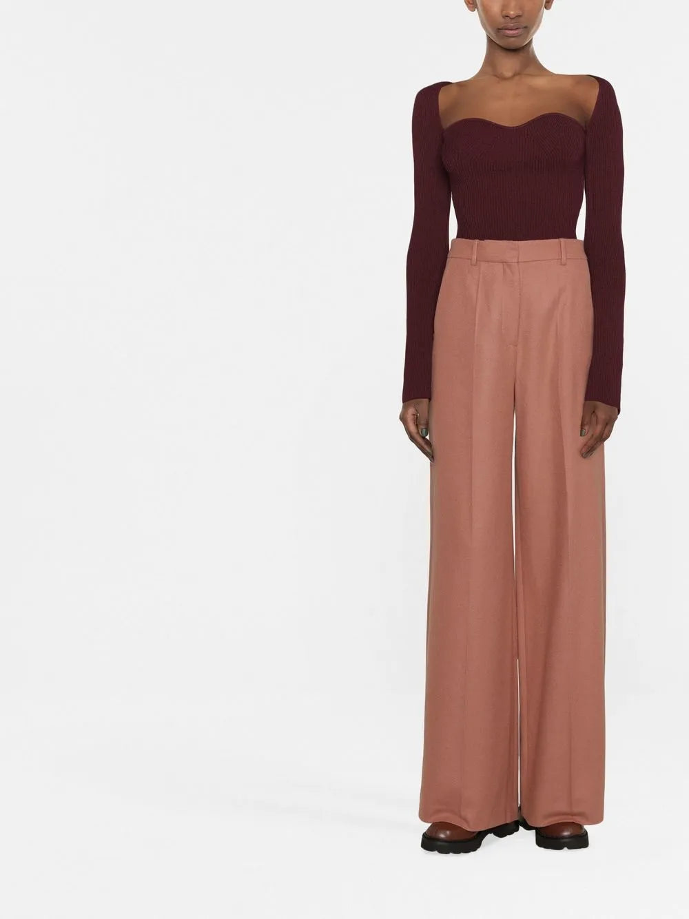 Alana Wide-Leg Tailored Trousers