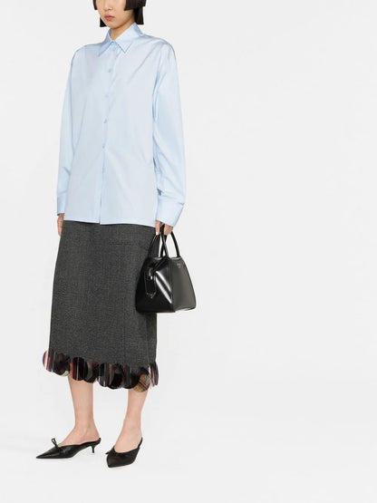 Long-Sleeved Button-Up Shirt