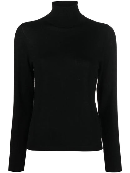 High-Neck Virgin Wool Jumper