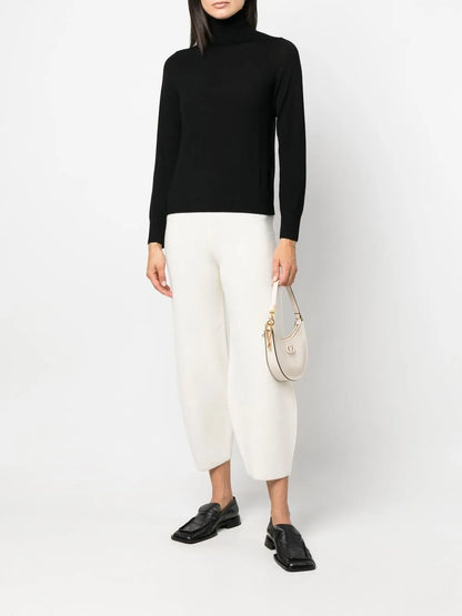 High-Neck Virgin Wool Jumper