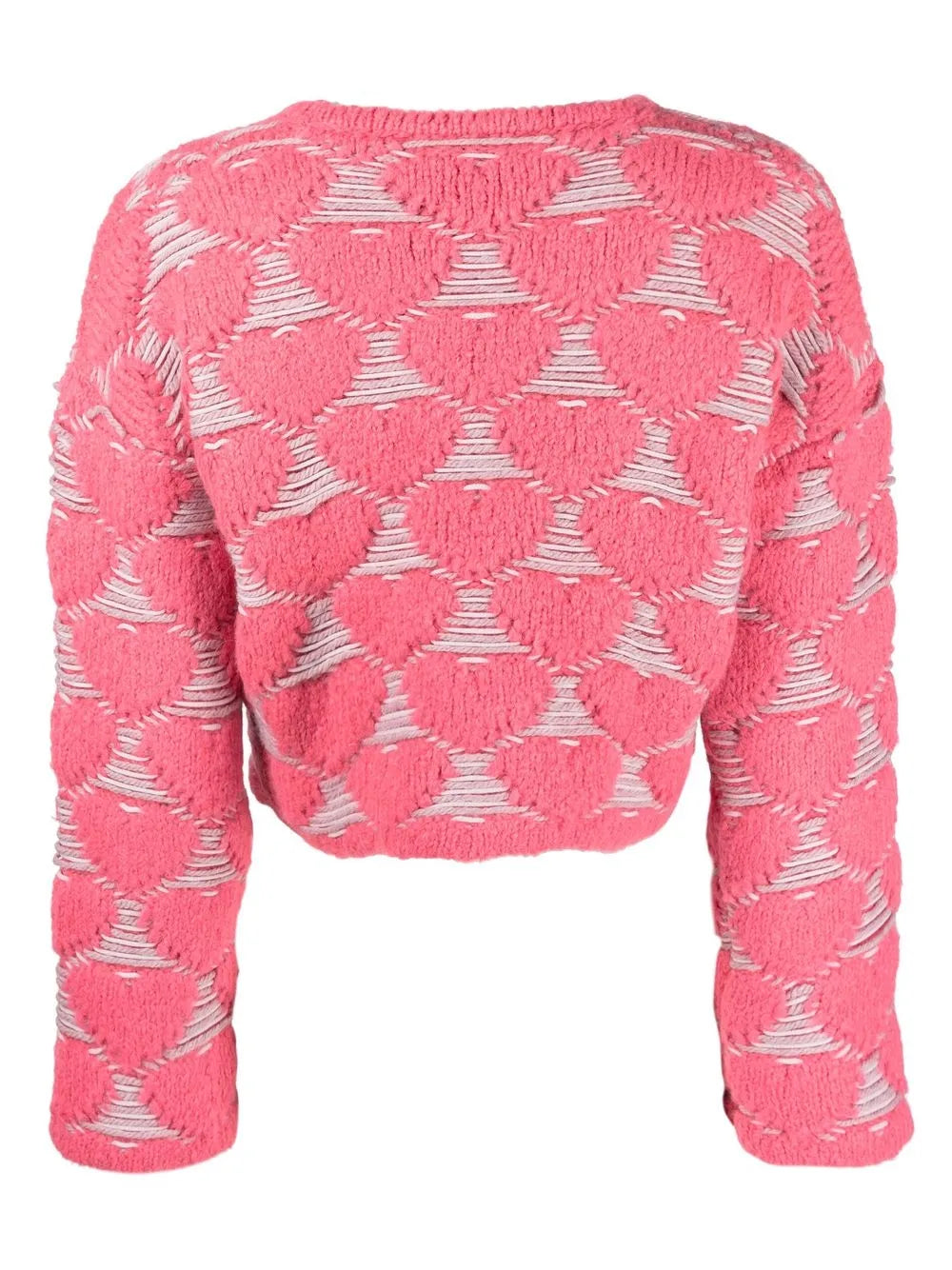 Heart-Embroidery Knit Sweater