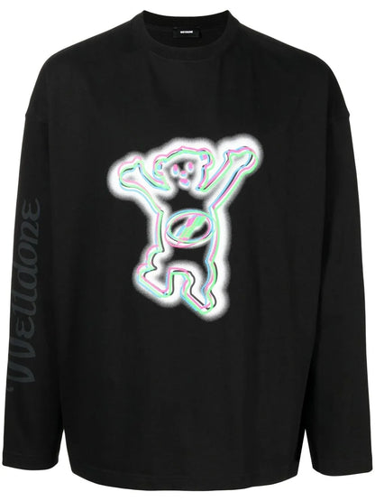 Graphic-Print Long-Sleeve T-Shirt