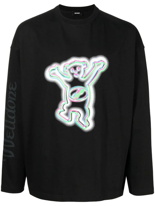Graphic-Print Long-Sleeve T-Shirt