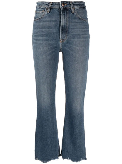 High-Rise Bootcut Jeans