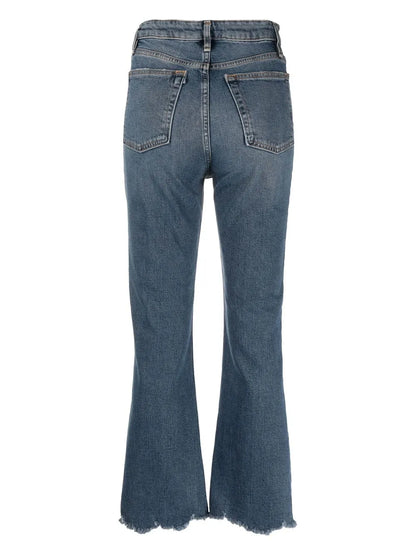 High-Rise Bootcut Jeans