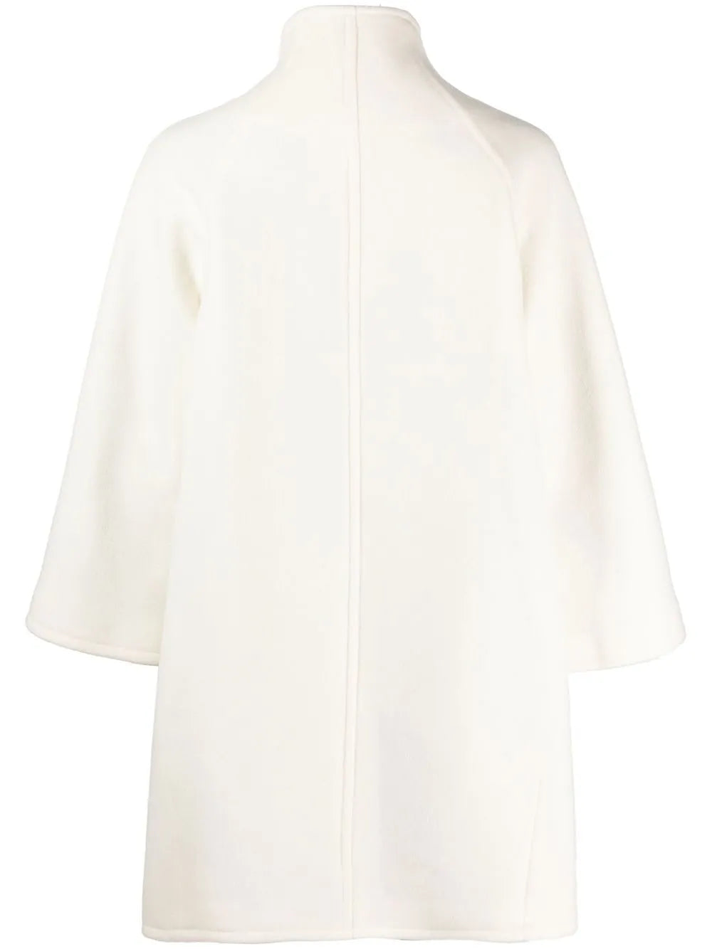 Zipped High-Neck Felted Coat