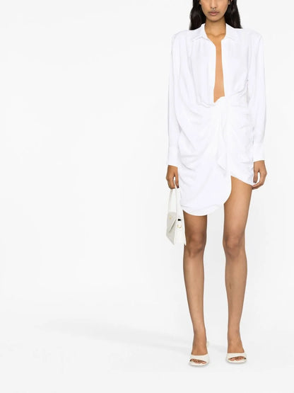 La Robe Bahia Draped Minidress