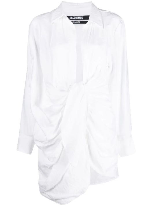 La Robe Bahia Draped Minidress