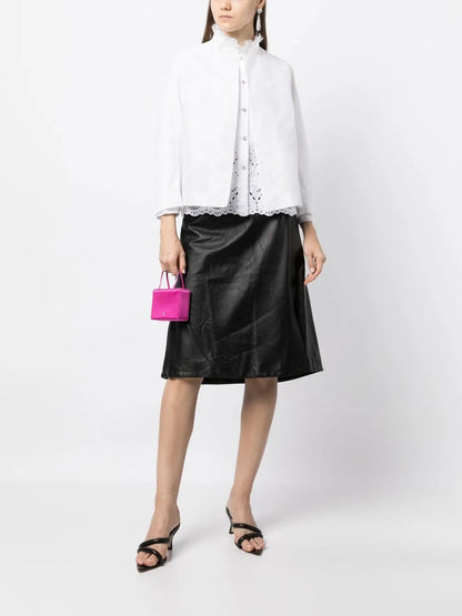 Leather Midi Skirt