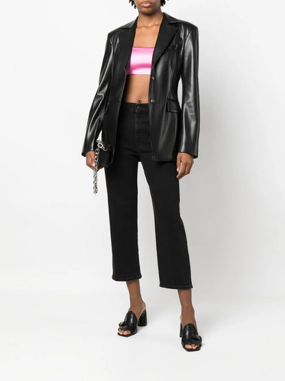 Straight-Leg Cropped Jeans