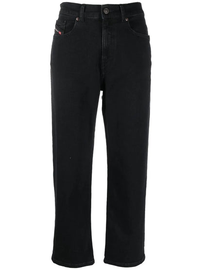 Straight-Leg Cropped Jeans