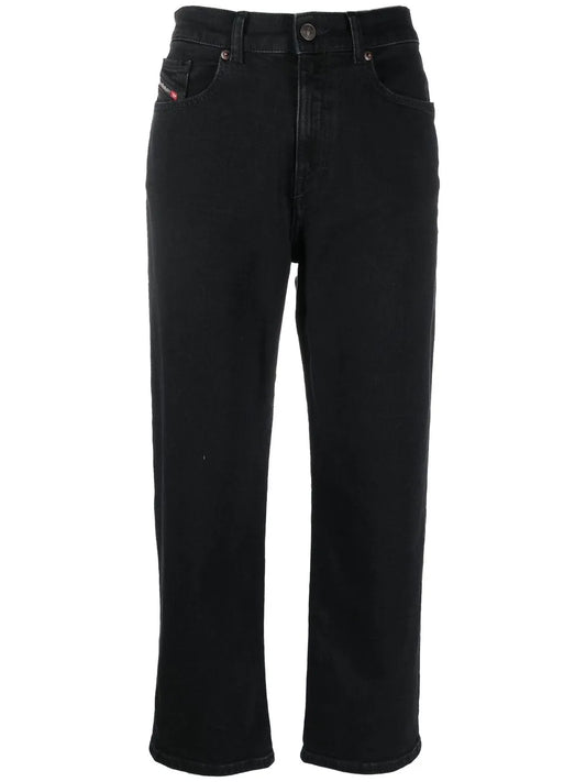 Straight-Leg Cropped Jeans