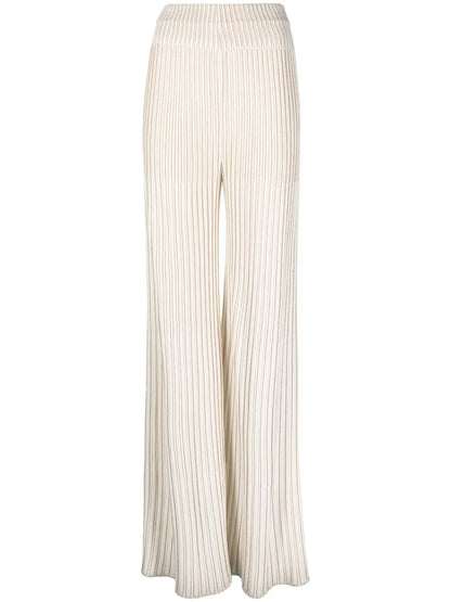 High-Rise Knitted Trousers