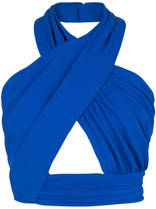Halterneck Crossover-Straps Top