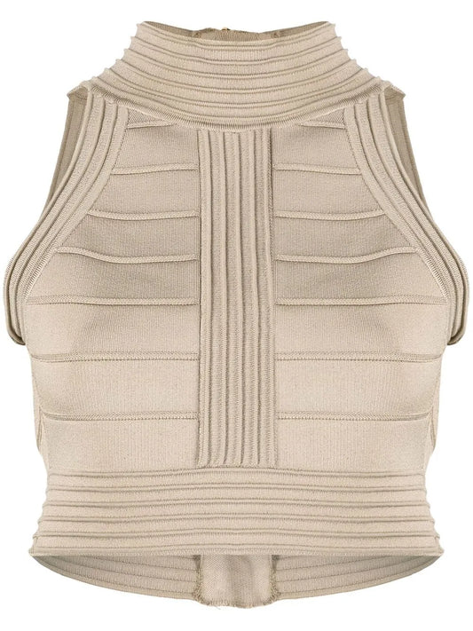 Seam Detailed Crop Top