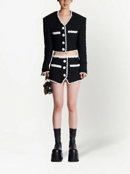 Tweed Mini Skirt