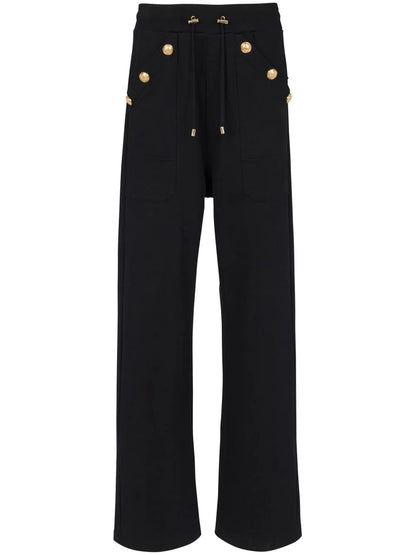 Drawstring Organic-Cotton Track Pants