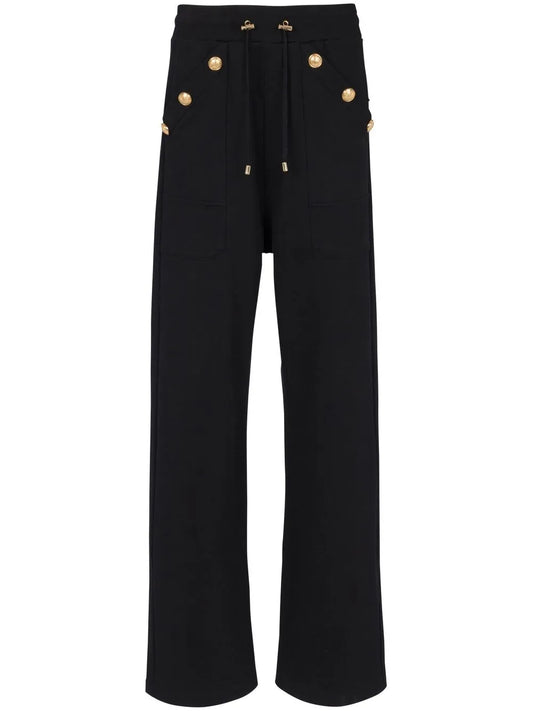 Drawstring Organic-Cotton Track Pants