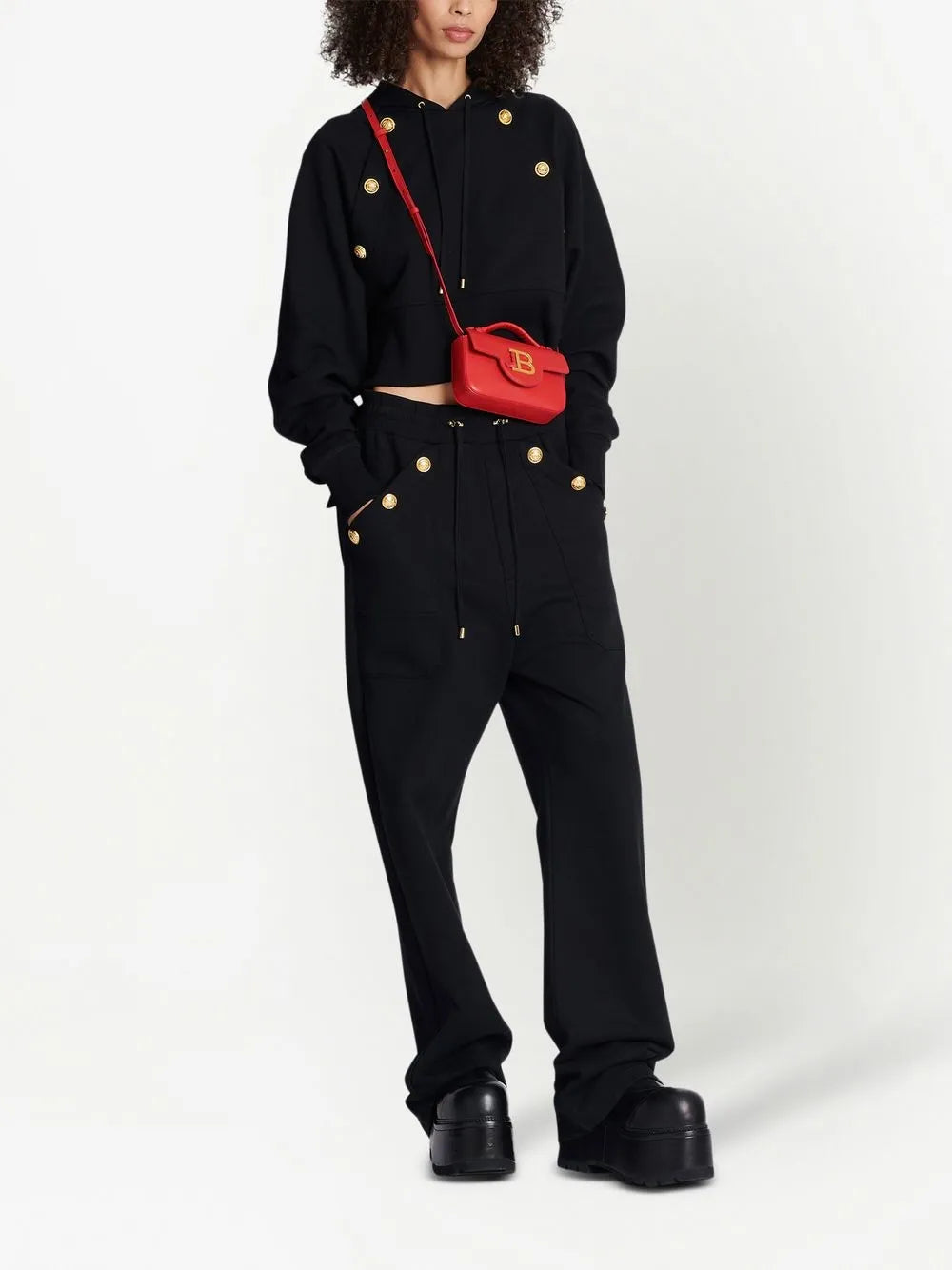 Drawstring Organic-Cotton Track Pants