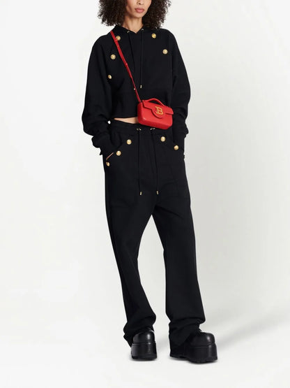 Drawstring Organic-Cotton Track Pants