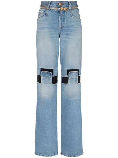 Low-Rise Straight Jeans