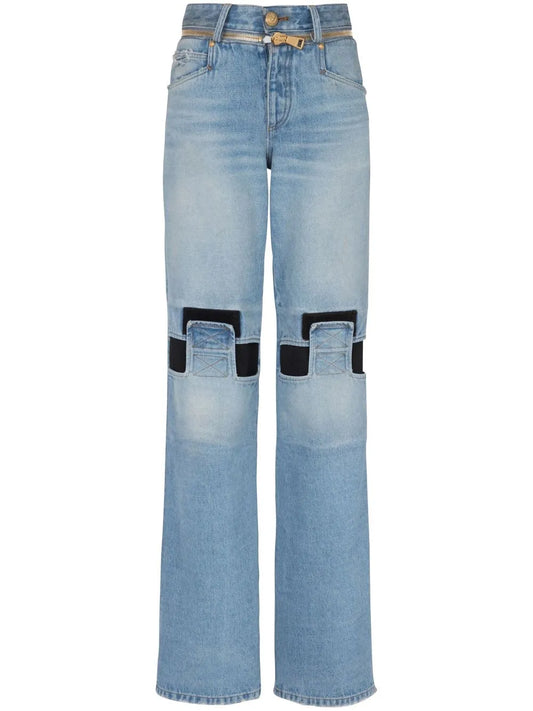 Low-Rise Straight Jeans