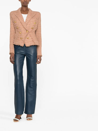 Double-Breasted Tweed Jacket