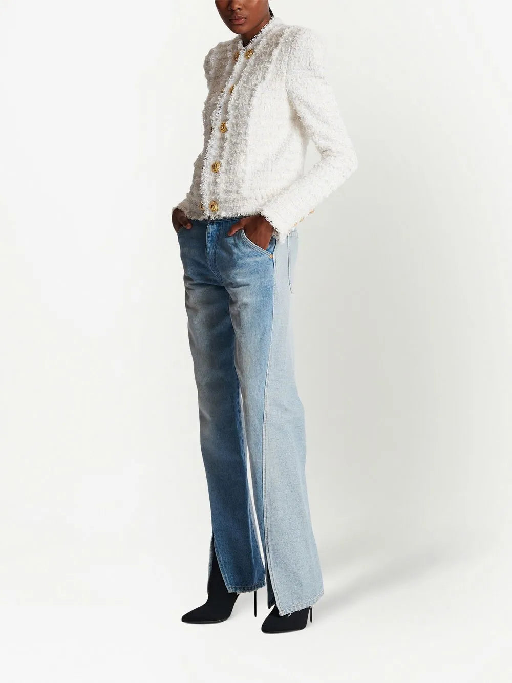 Buttoned Tweed Jacket