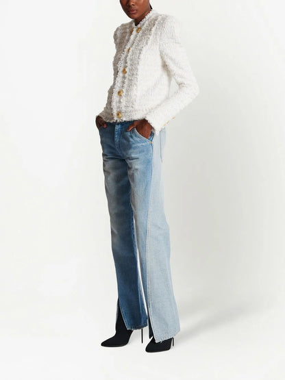 Buttoned Tweed Jacket