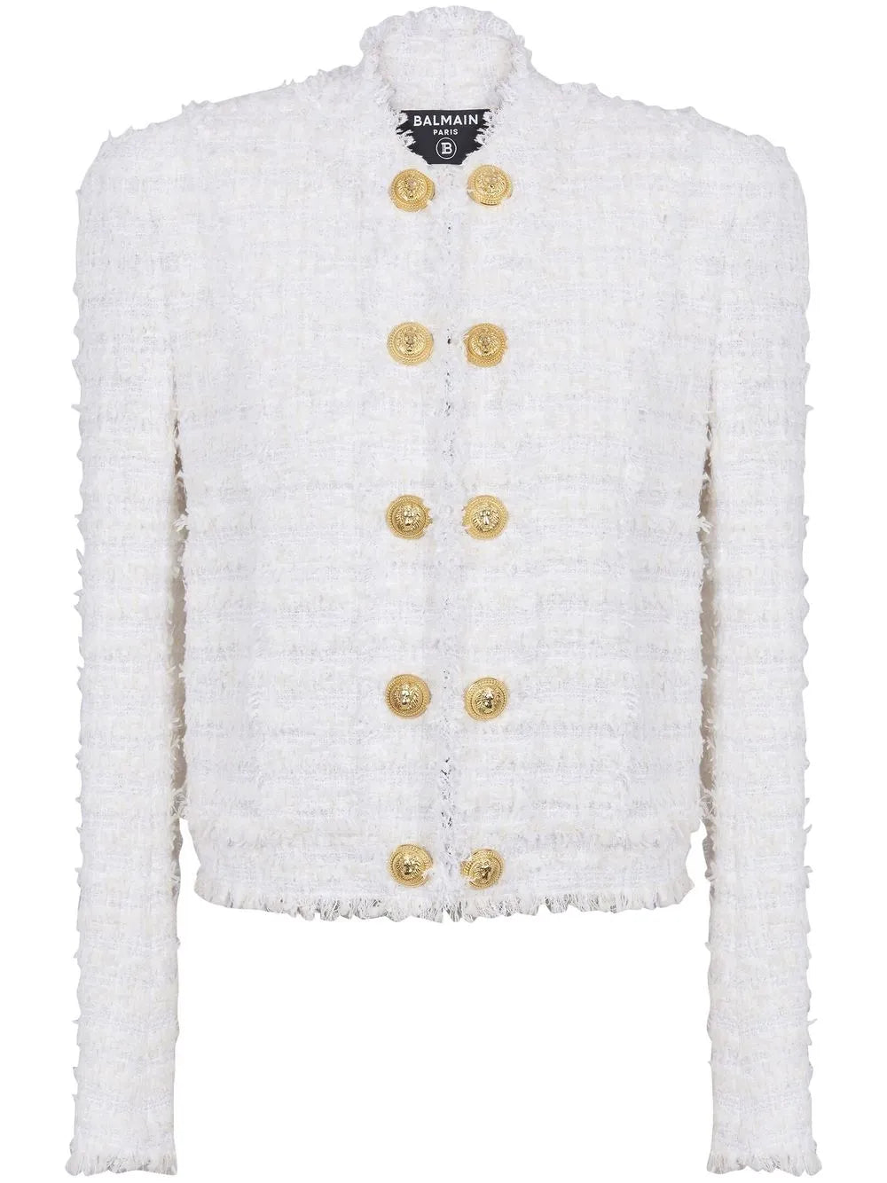 Buttoned Tweed Jacket