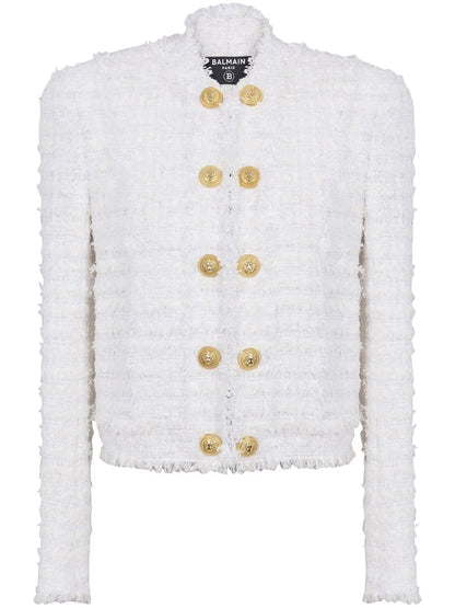 Buttoned Tweed Jacket