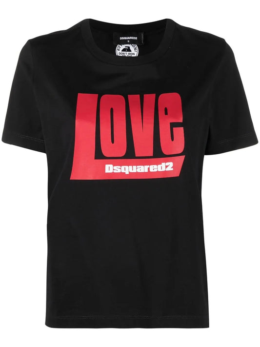 Love Print Cotton T-Shirt