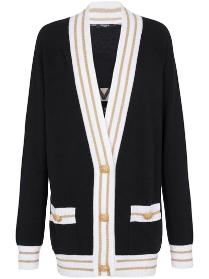Button-Detail Cardigan