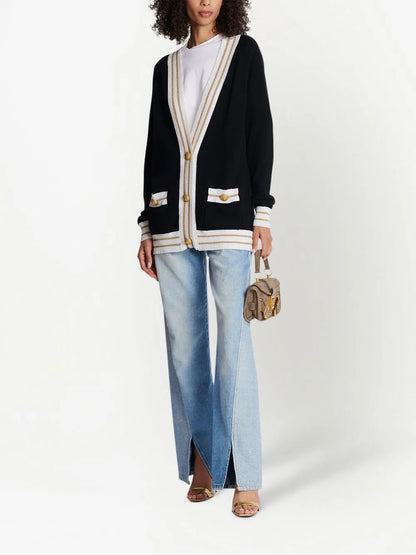 Button-Detail Cardigan