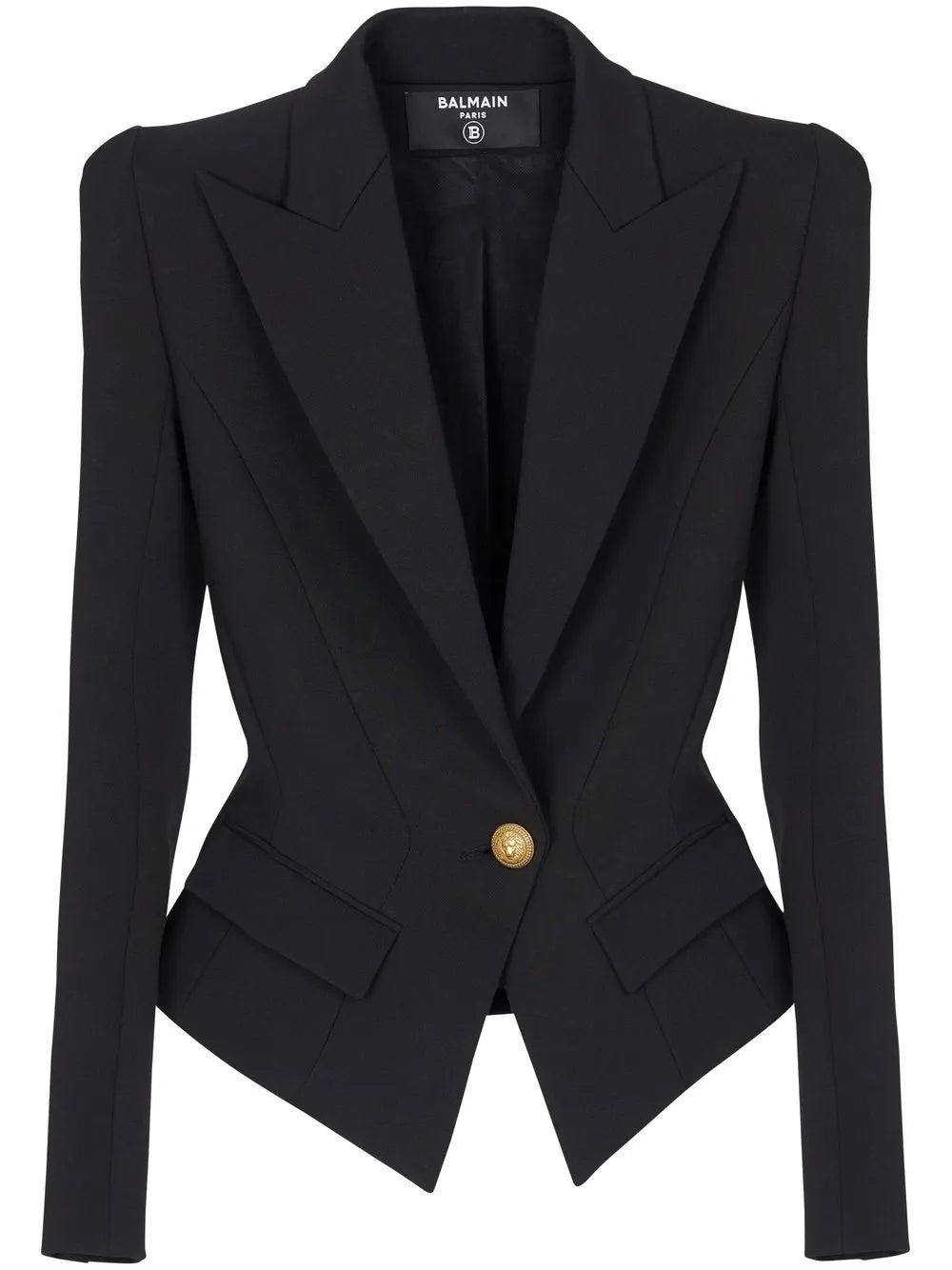 Flap-Pockets Single-Breasted Blazer