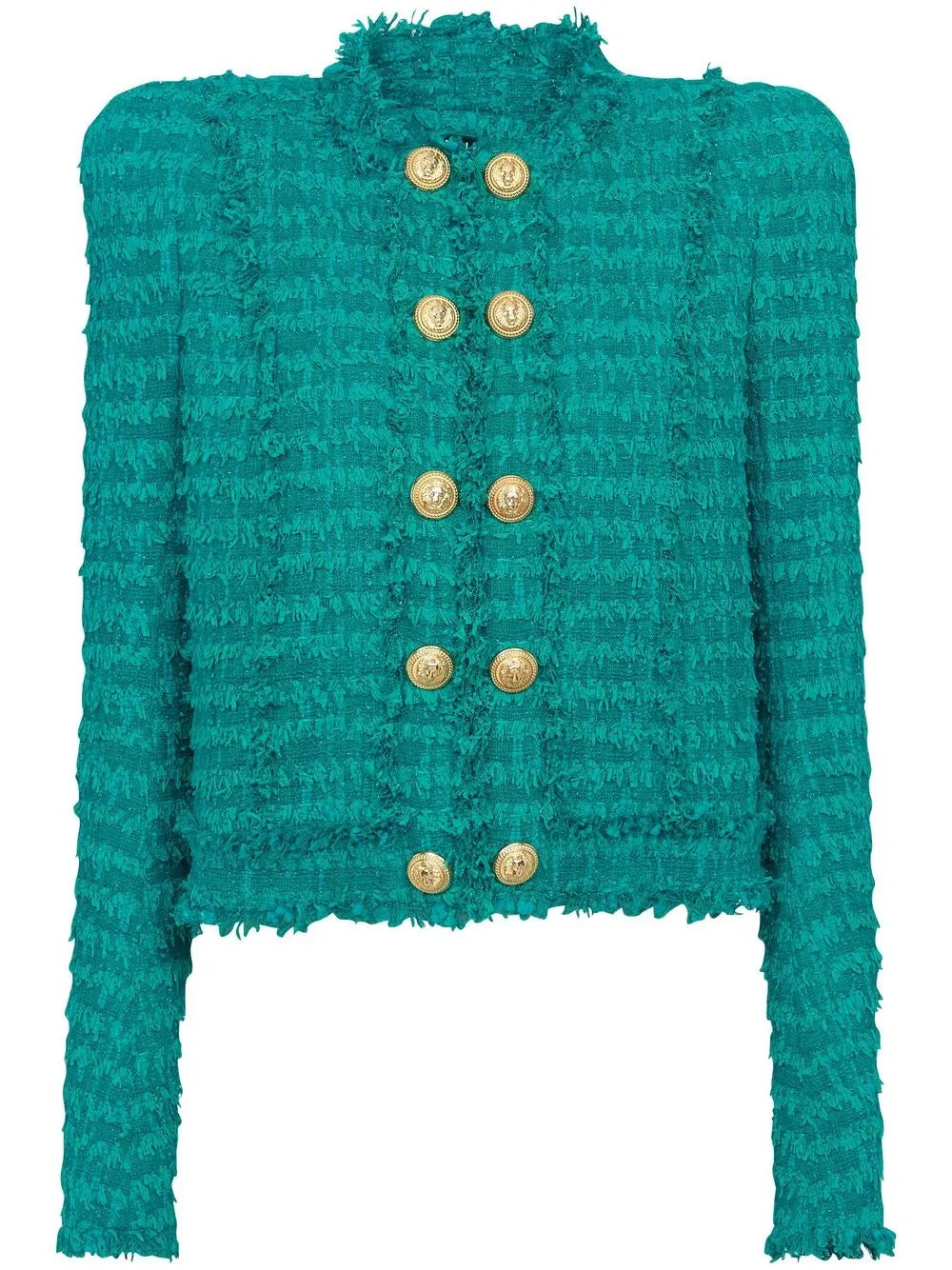 Buttoned Tweed Jacket