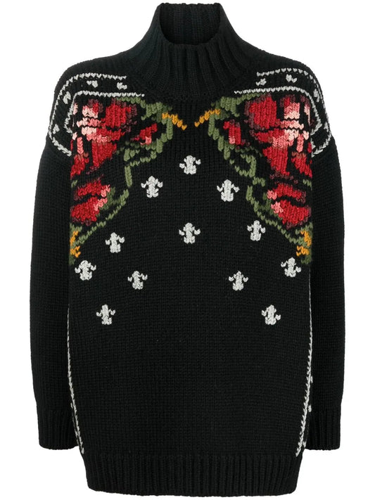 Intarsia Rollneck Jumper