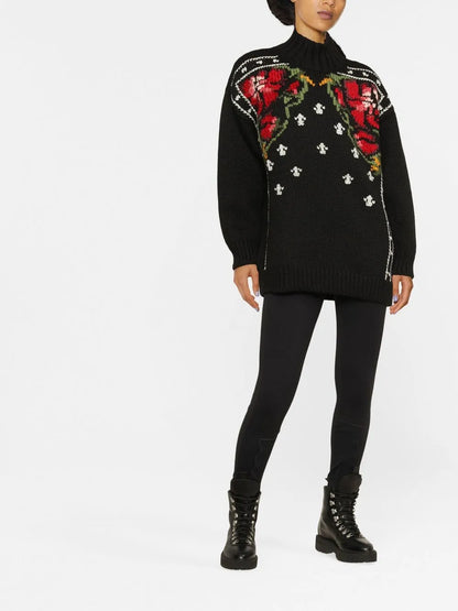 Intarsia Rollneck Jumper