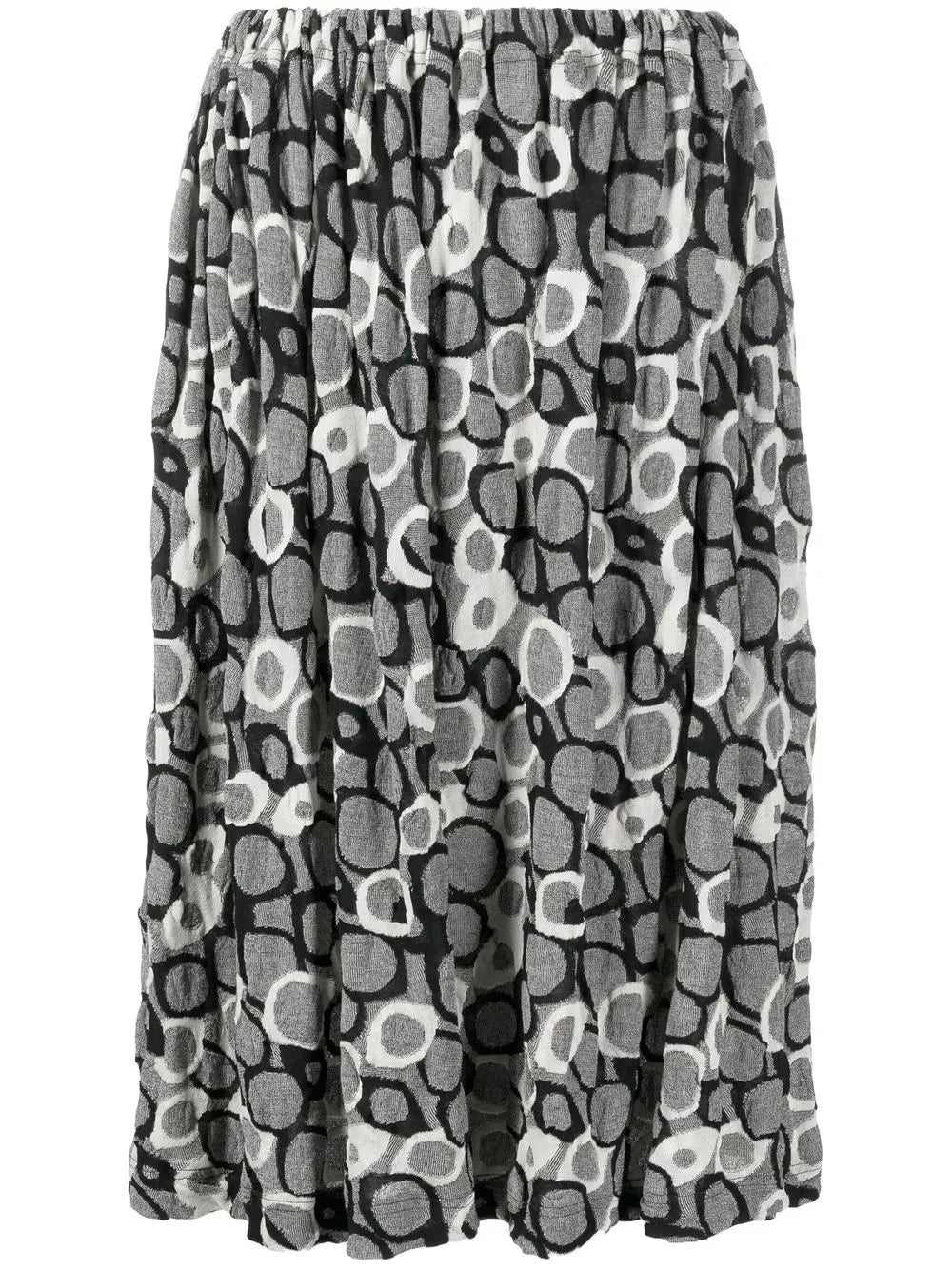 Abstract Patterned Midi Skirt
