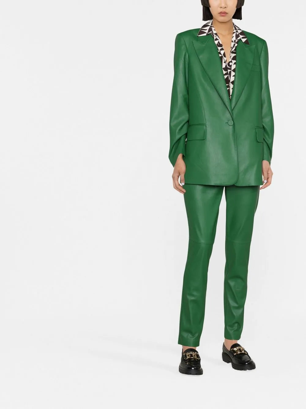 Faux-Leather Trousers