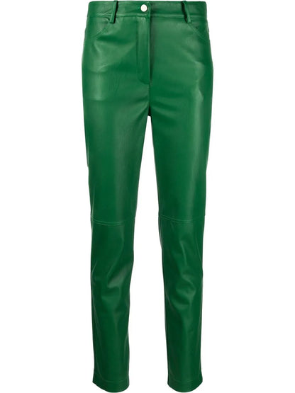 Faux-Leather Trousers