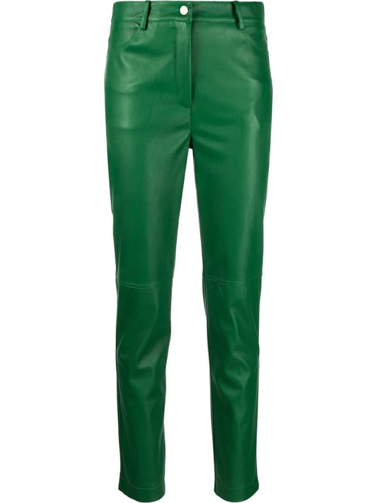 Faux-Leather Trousers