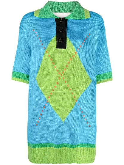 Intarsia-Knit Top