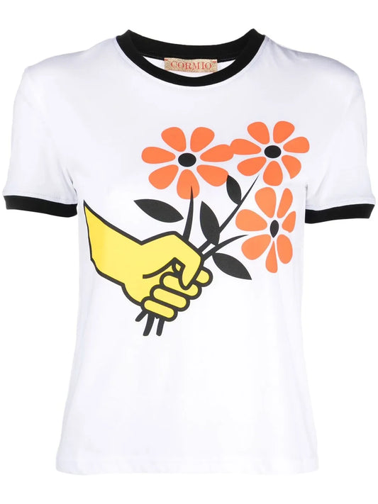 Mazzolino Fiori Ringer T-Shirt