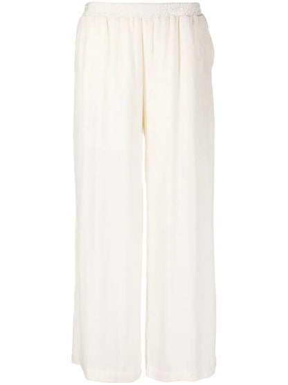 Wide-Leg Velvet Trousers