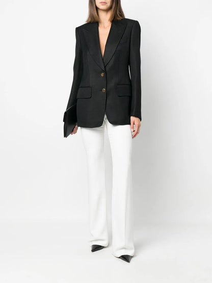 Single-Breasted Tailored Blazer